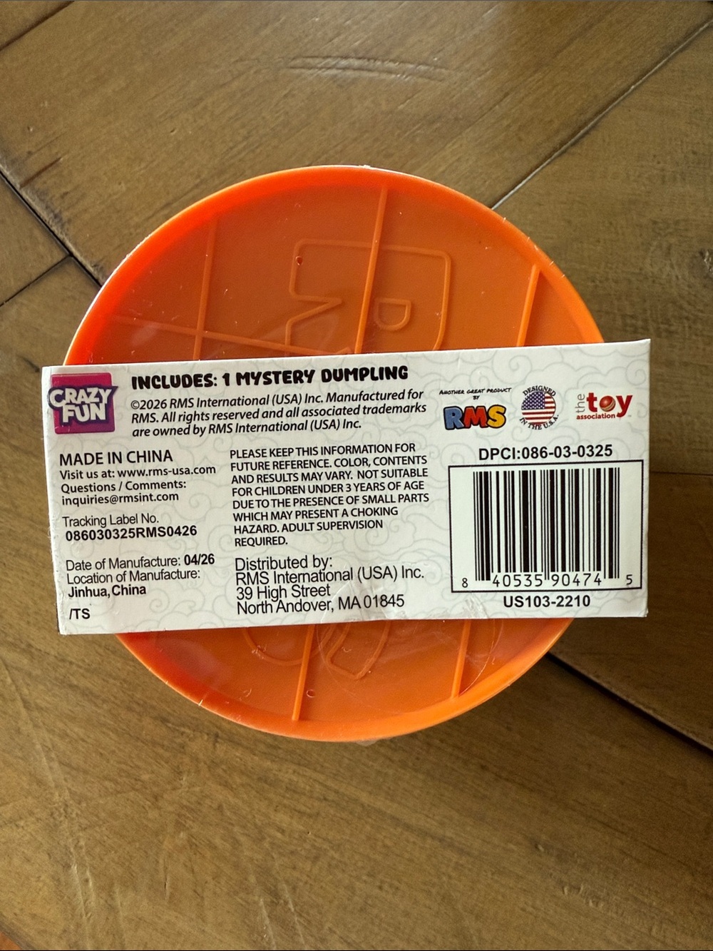 Mystery Halloween Squishy Dumpling - Orange - RMS USA - Picture 2 of 2
